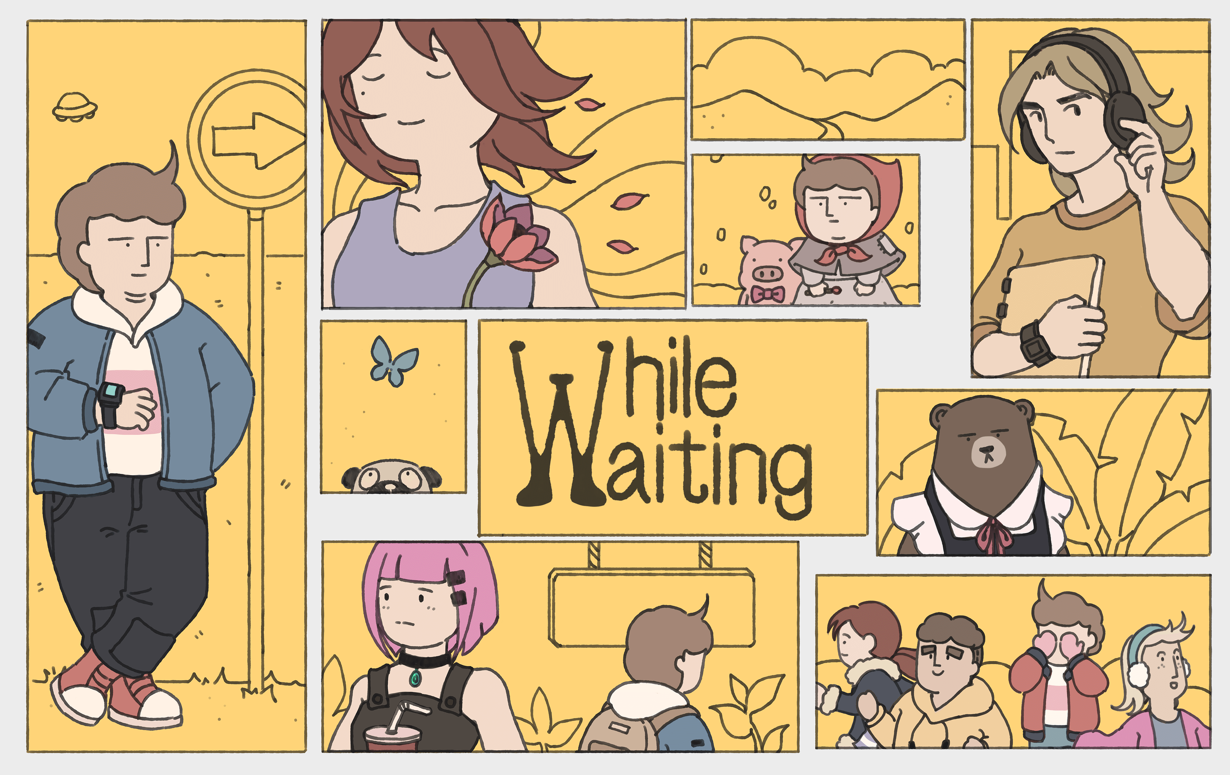 while waiting